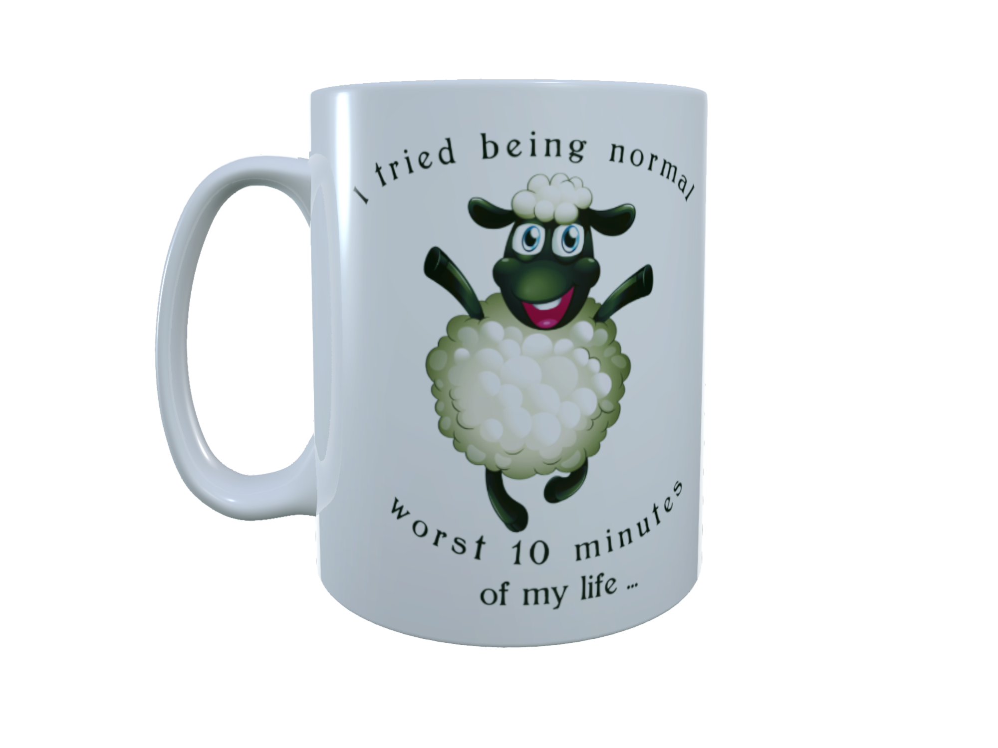 Sheep Ceramic Mug - I Tried Being Normal It Was The Worst ...